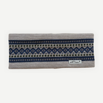 Bandeau en laine de mérinos et jacquard d'inspiration nordique. Fabriqué à Montréal au Canada.