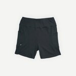 Biker short en laine de mérinos ardoise- périple - vue devant