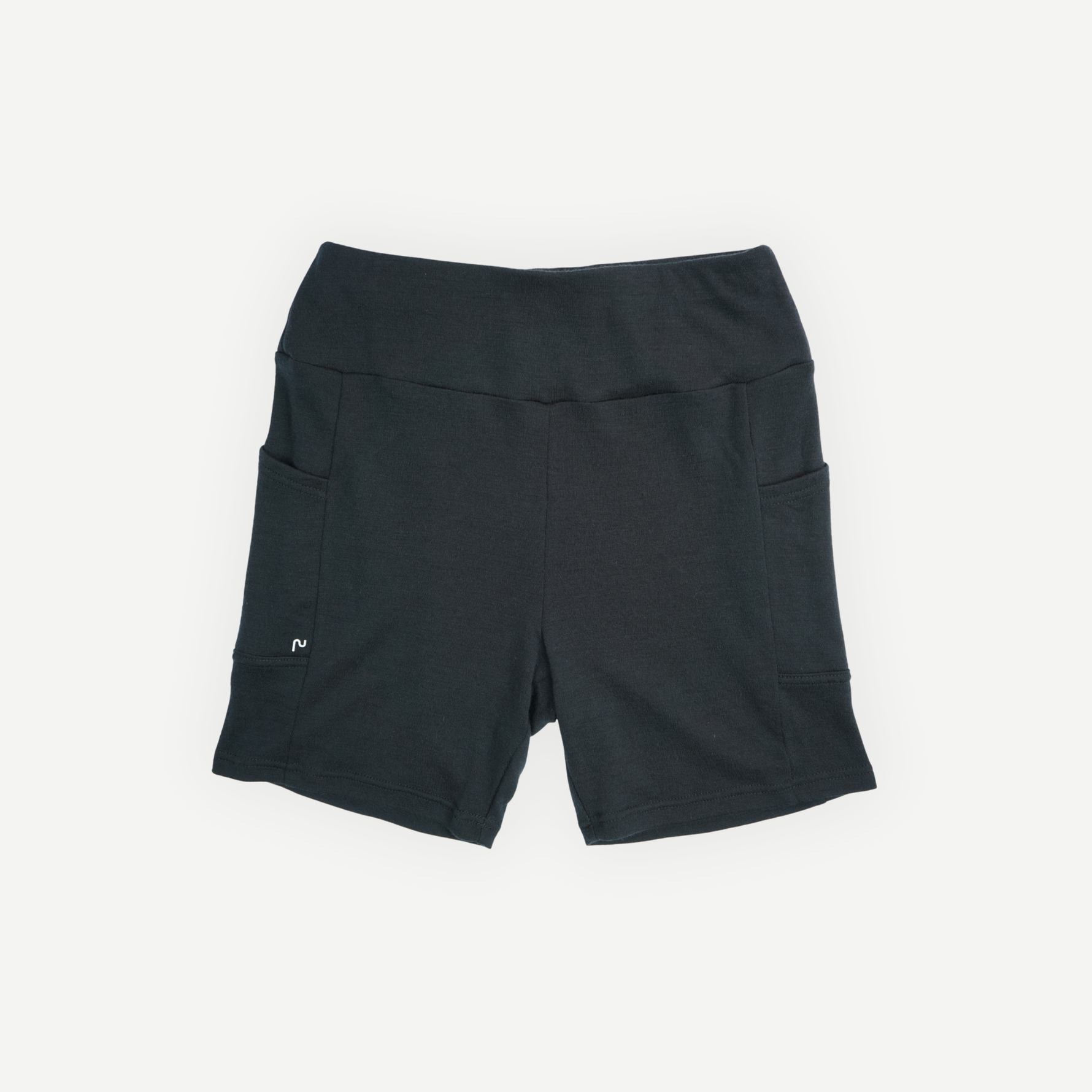 Biker short en laine de mérinos ardoise- périple - vue devant