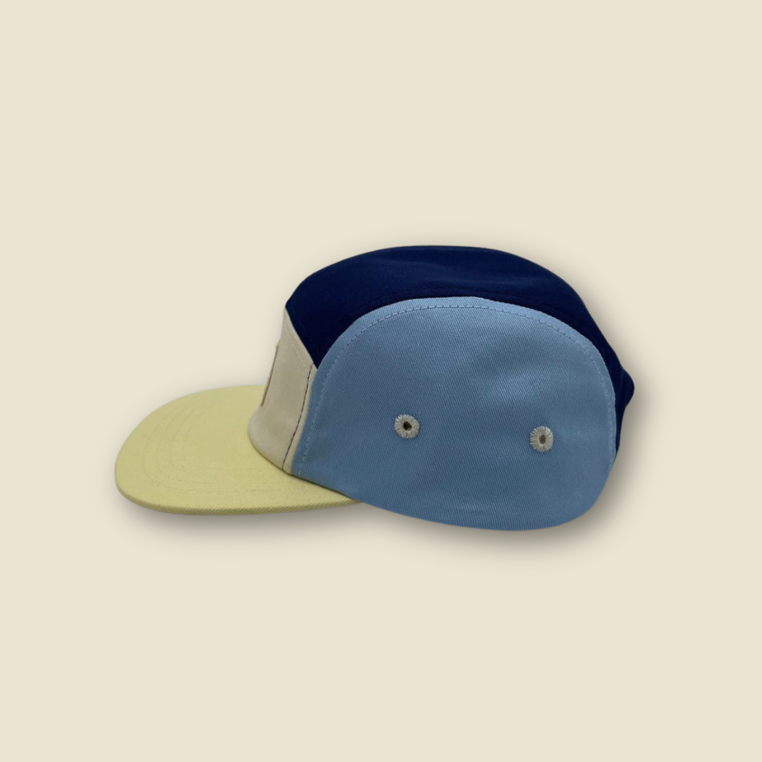 Casquette colorblock ajustable à 5 panneaux | Rouge